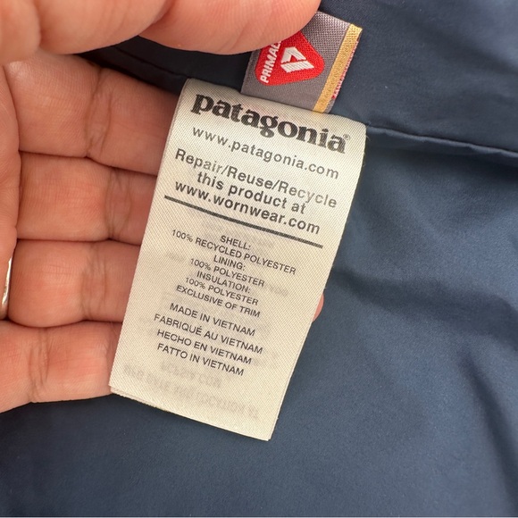 Patagonia kids size 10 Nano puff jacket coat boy girl unisex diamond quilt - Picture 9 of 12